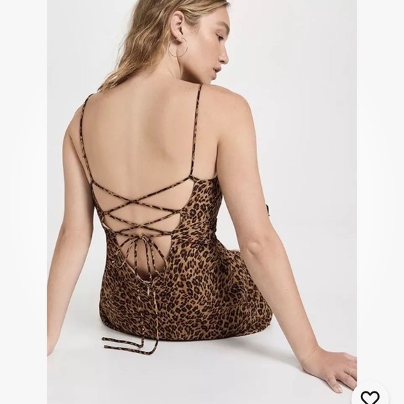 STAUD Mini Bellamy Satin Slip Dress Nectarine Size S - Picture 3 of 8